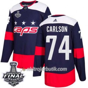Män Ishockey Washington Capitals Tröja John Carlson 74 2018 Stanley Cup Final Patch Adidas Stadium Series Authentic
